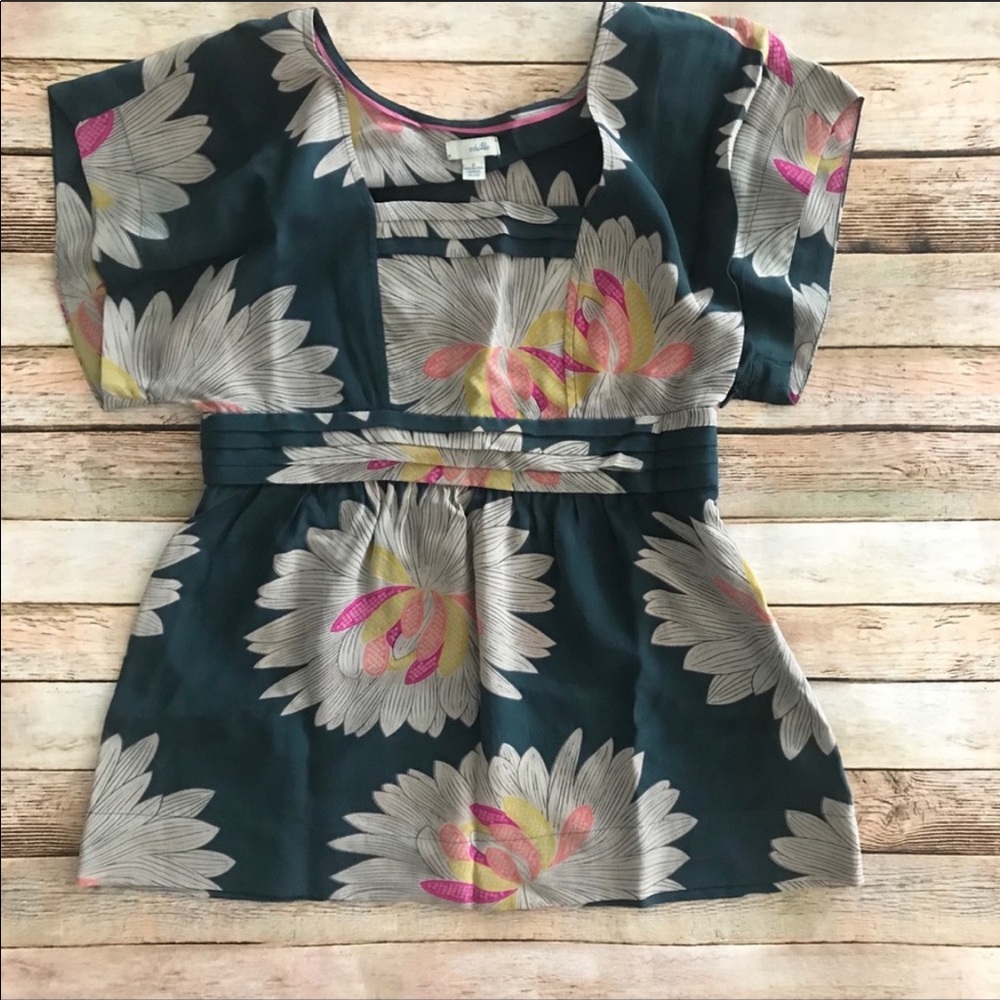 Anthropologie odille silk blouse size 2